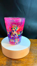 PRE-MADE 12 OZ ACRYLIC TAPERED SNOW GLOBE LEAK PROOF