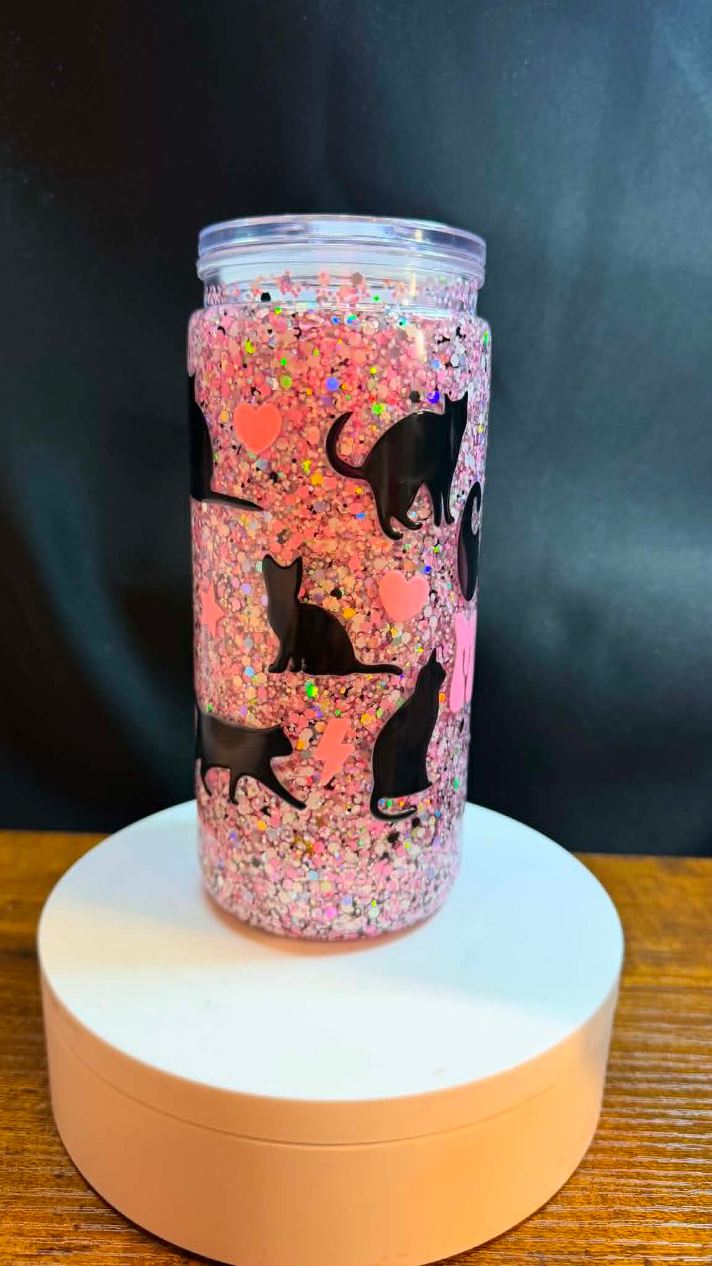 PRE-MADE 20OZ ACRYLIC SNOW GLOBE REG