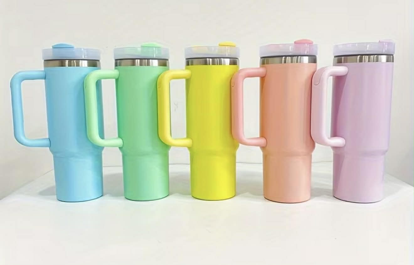 30OZ DOUBLE WALLED STAINLESS STEEL WITH HANDLE