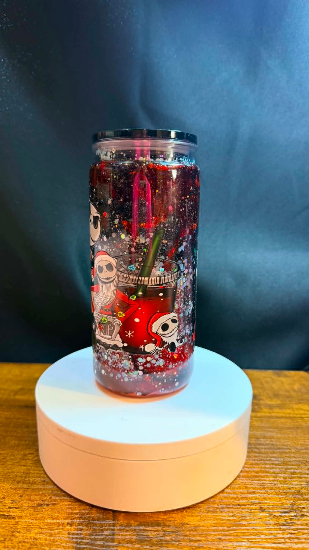 PRE-MADE 20OZ ACRYLIC SNOW GLOBE REG