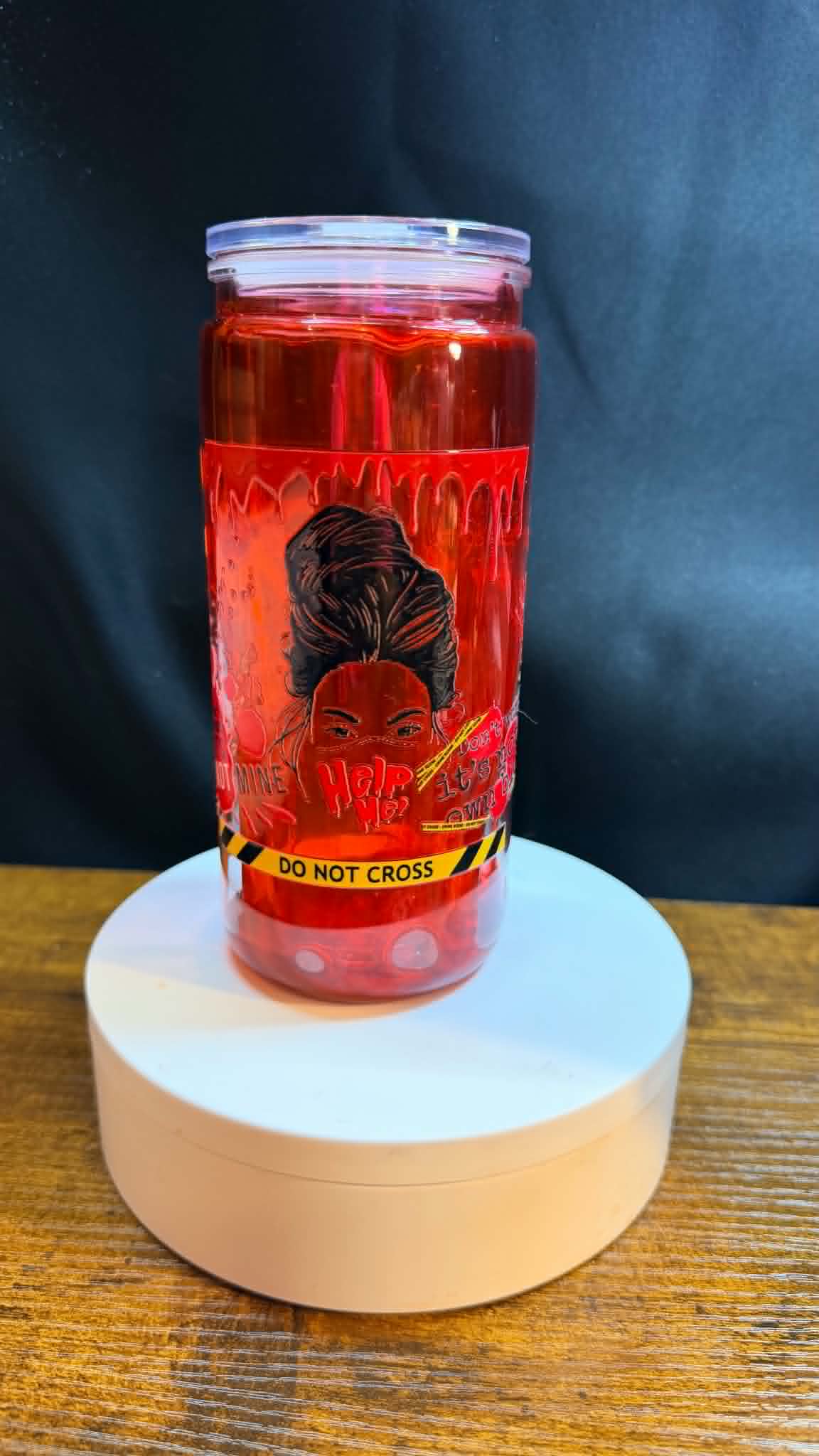 PRE-MADE 20OZ ACRYLIC SNOW GLOBE REG