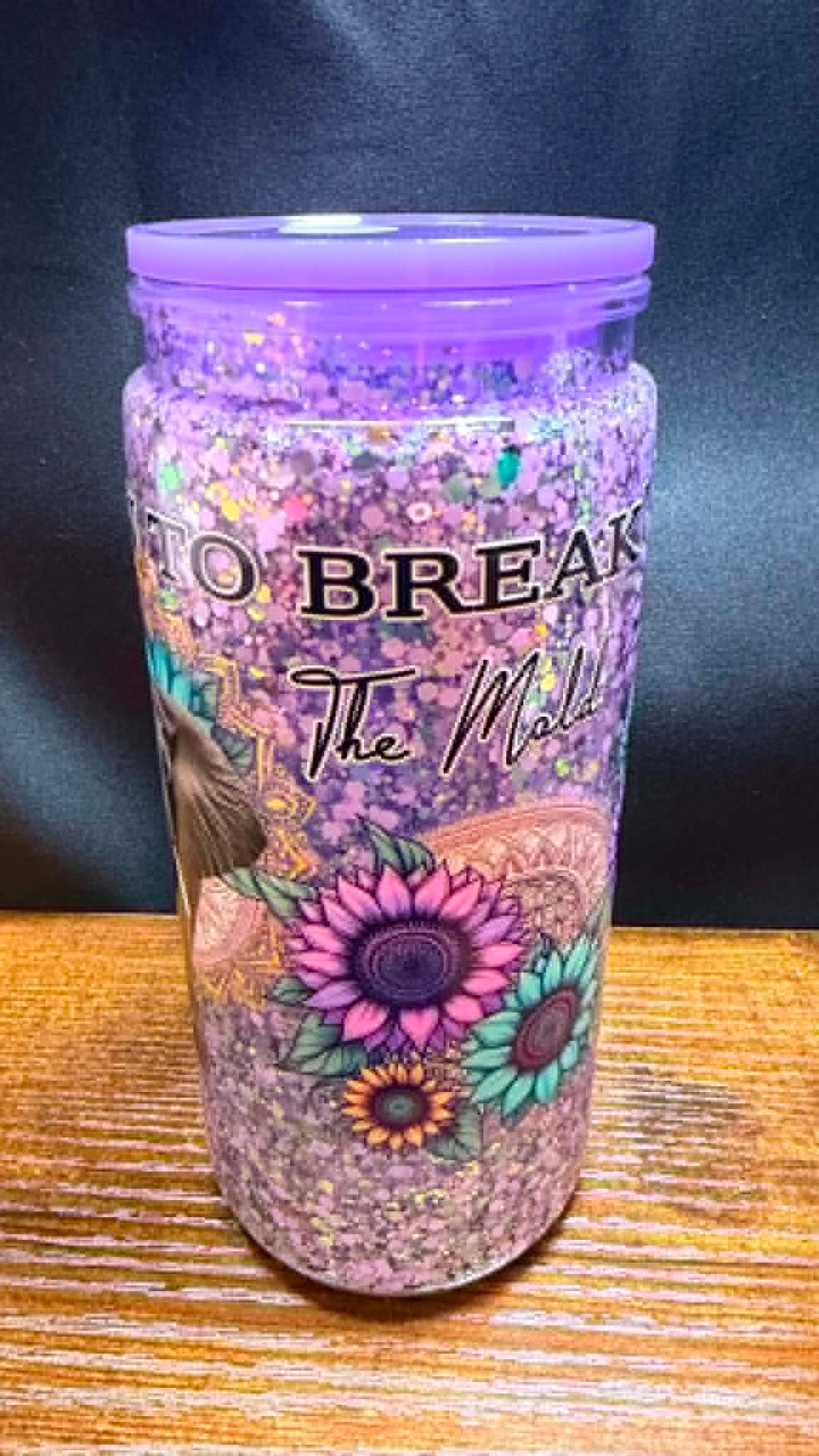 PRE-MADE 20OZ ACRYLIC SNOW GLOBE REG