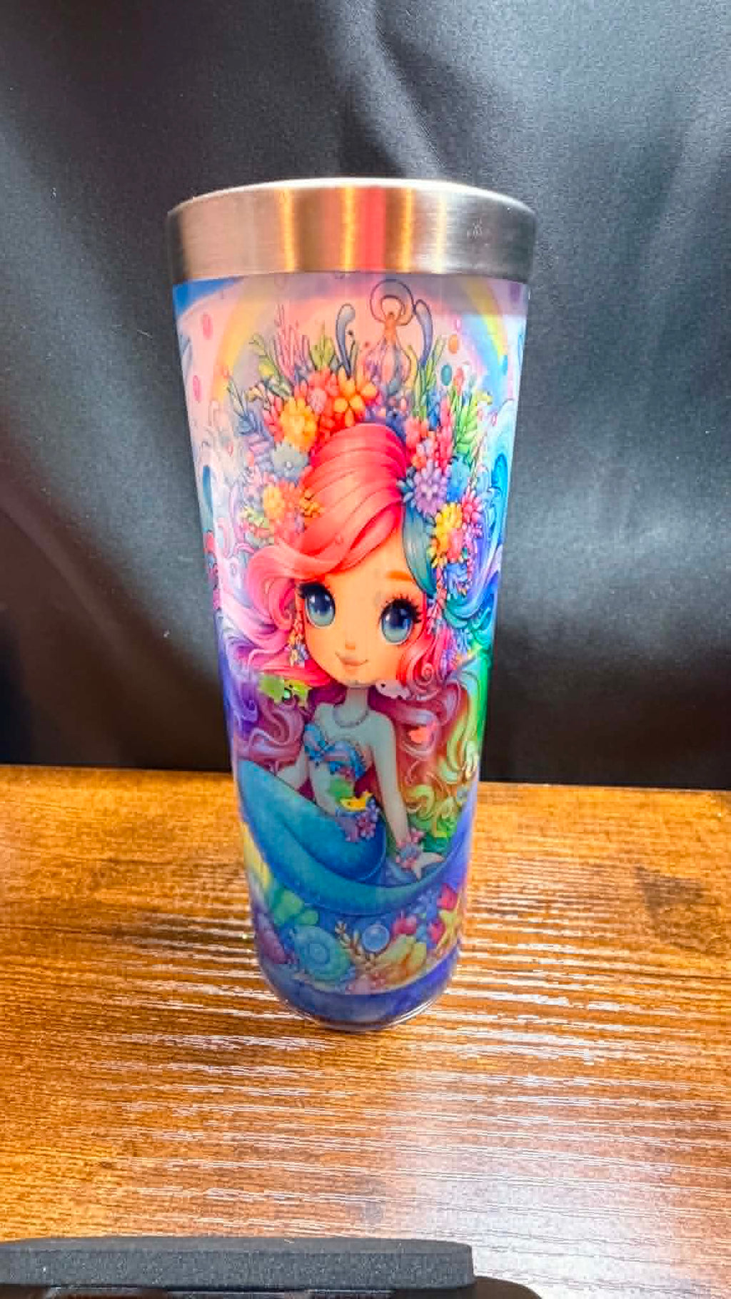 20OZ DOUBLE WALL SS SNOW GLOBE WITH HANDLE