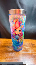 20OZ DOUBLE WALL SS SNOW GLOBE WITH HANDLE