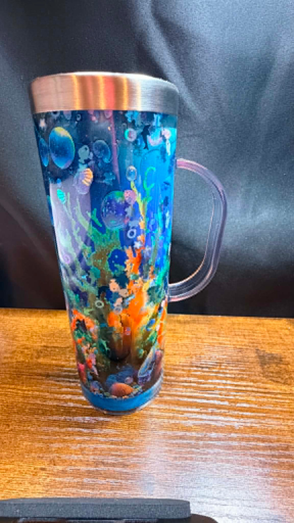 20OZ DOUBLE WALL SS SNOW GLOBE WITH HANDLE