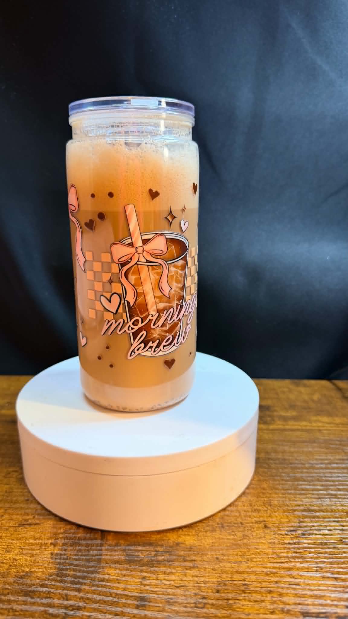 PRE-MADE 20OZ ACRYLIC SNOW GLOBE REG