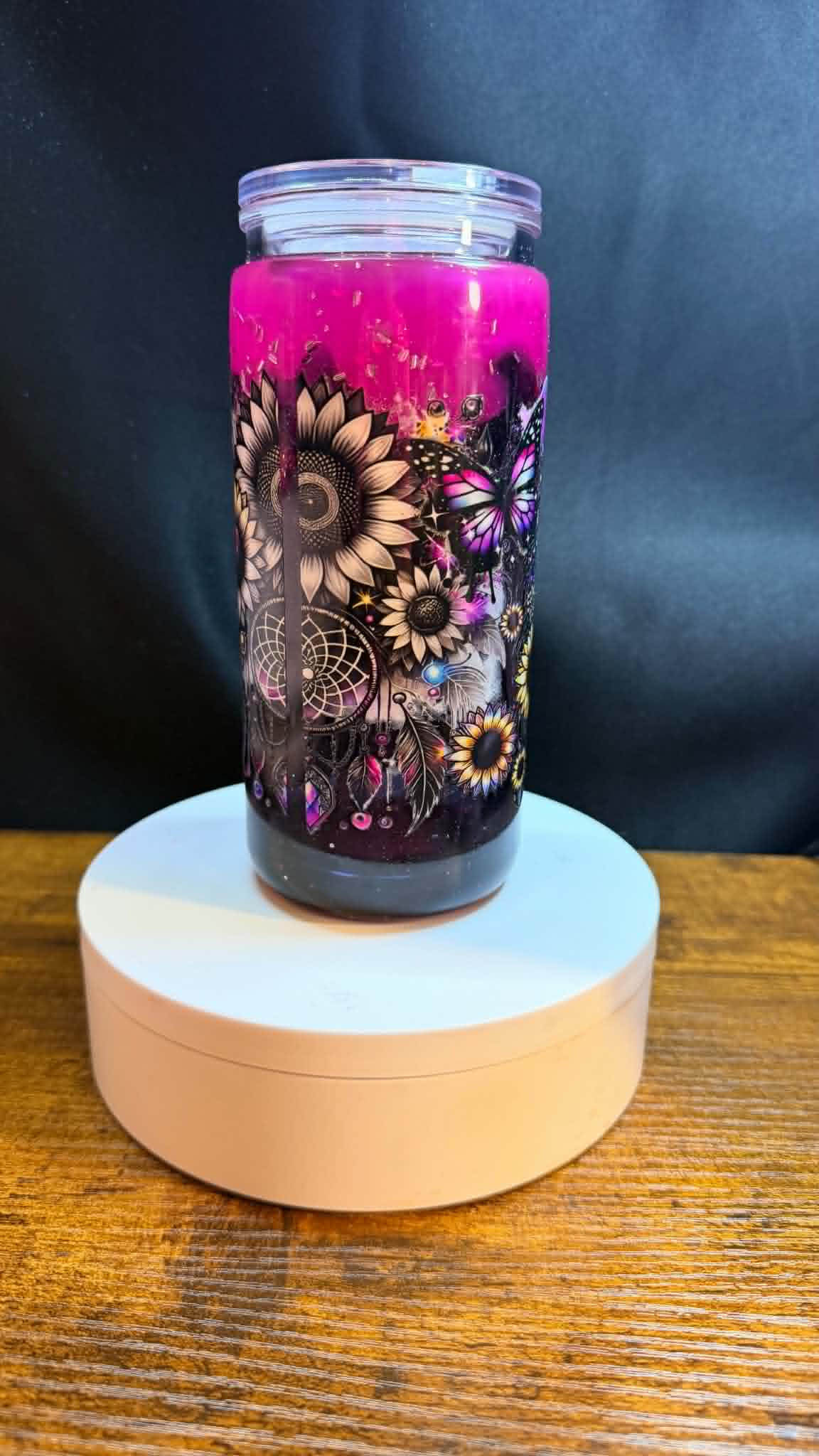PRE-MADE 20OZ ACRYLIC SNOW GLOBE REG