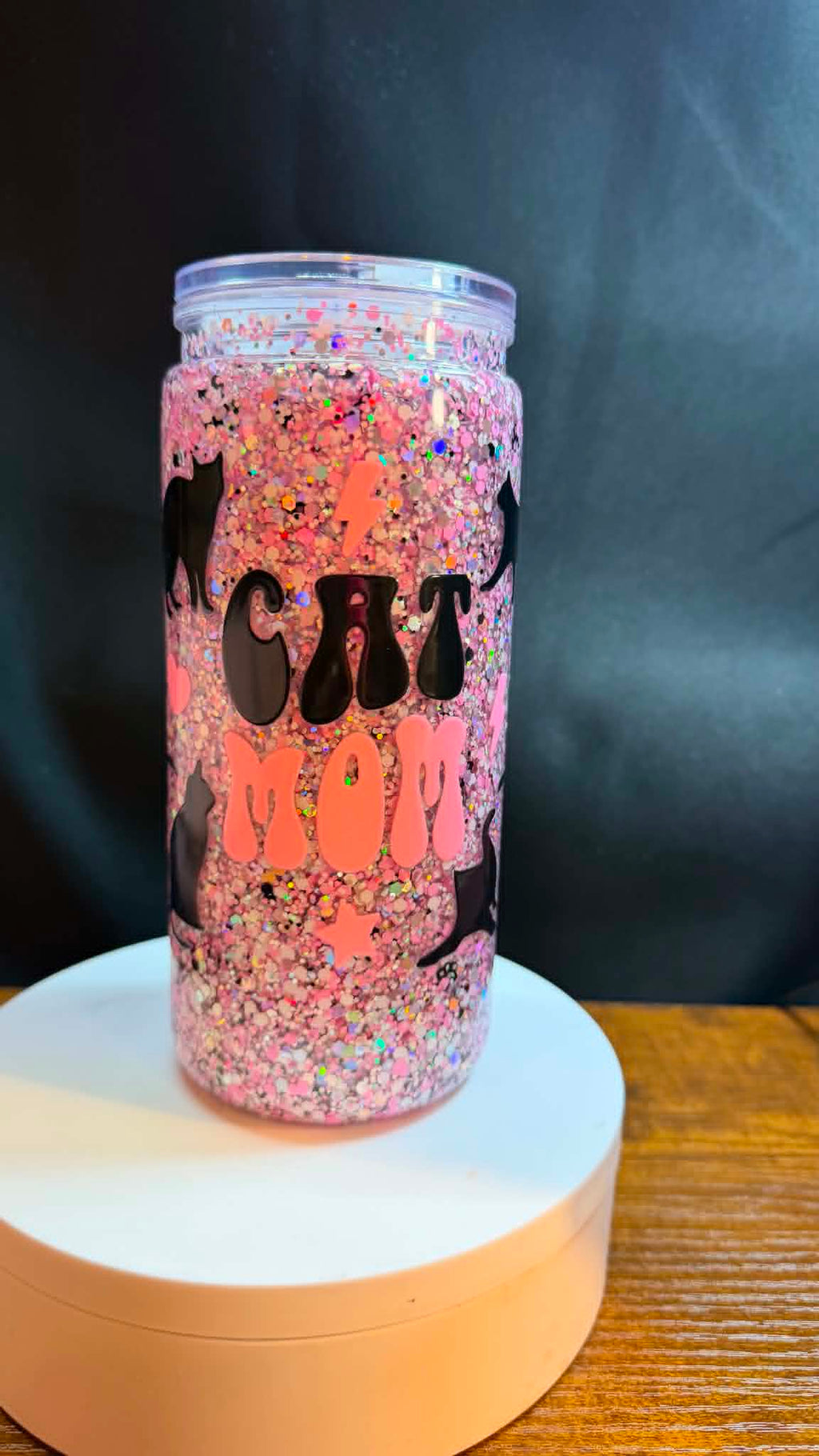 PRE-MADE 20OZ ACRYLIC SNOW GLOBE REG