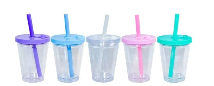 12OZ ACRYLIC SNOW GLOBE WITH LEAK PROOF