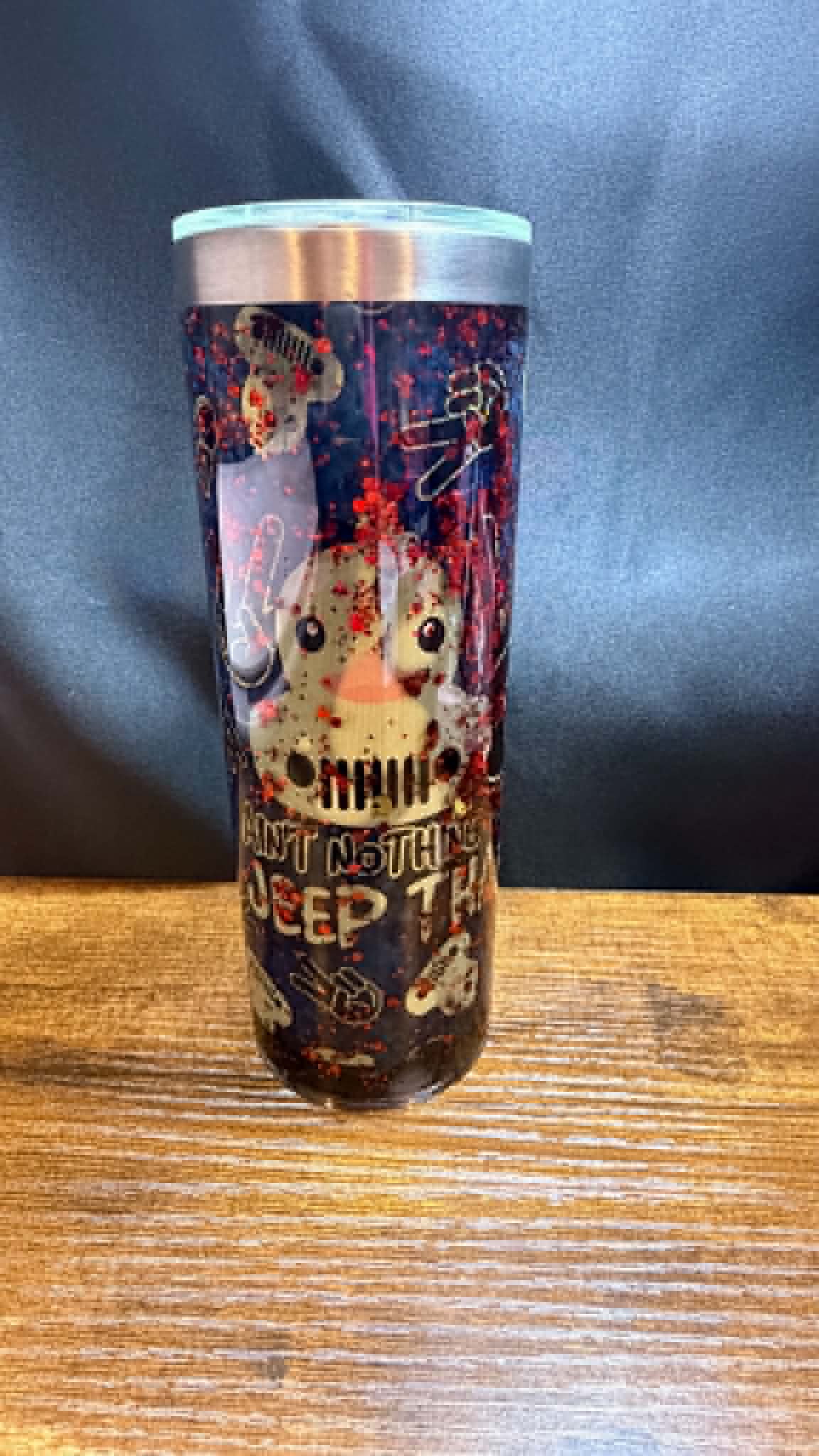 20OZ DOUBLE WALL SS SNOW GLOBE WITH HANDLE