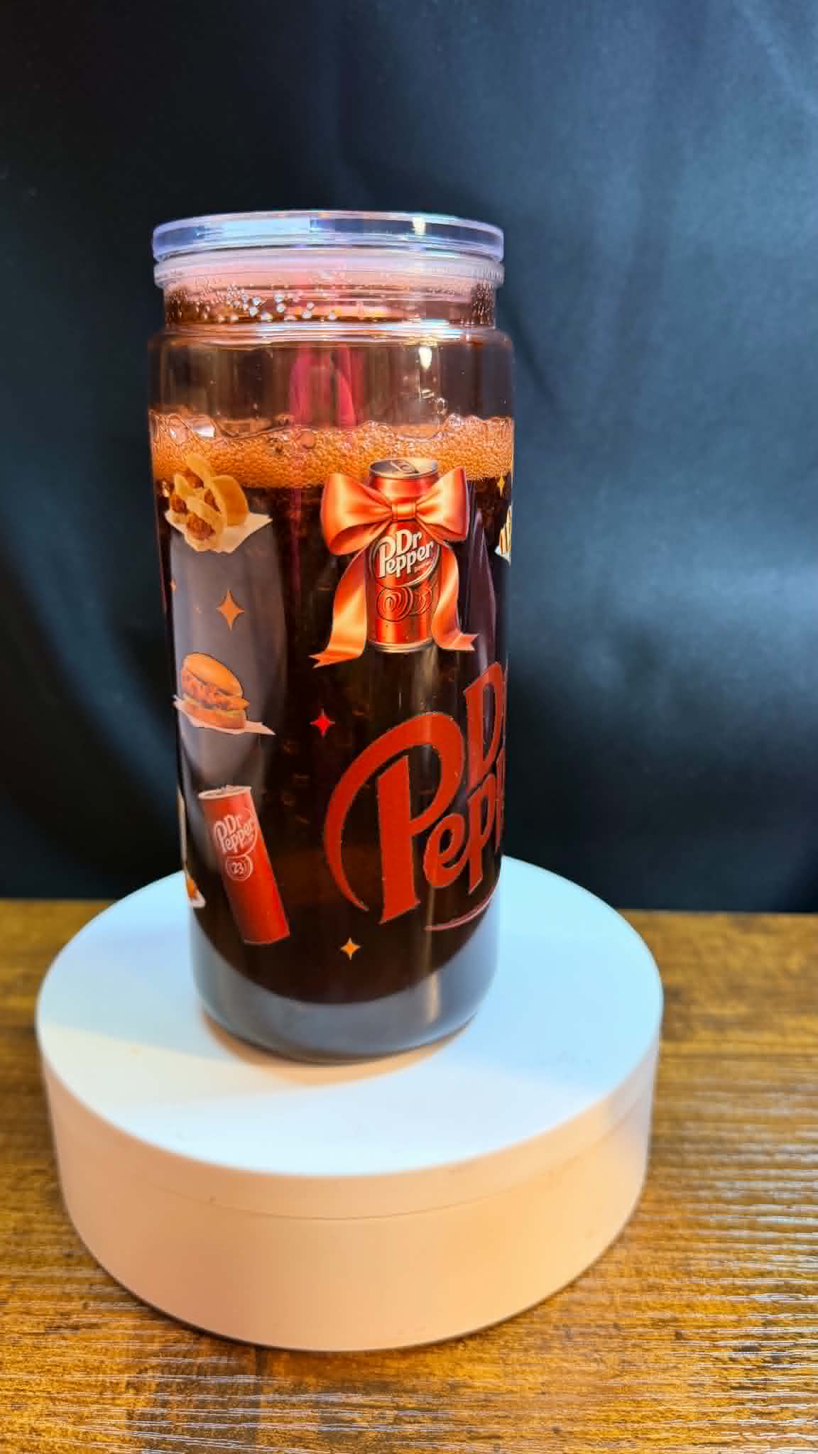 PRE-MADE 20OZ ACRYLIC SNOW GLOBE REG