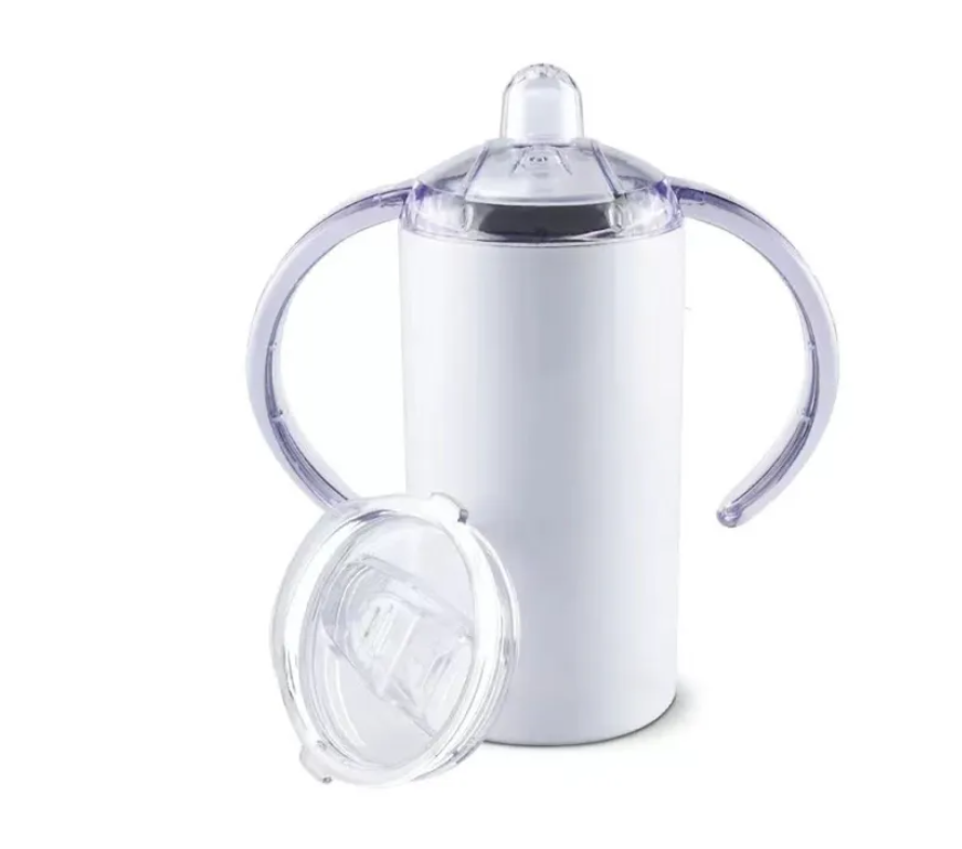 12OZ DOUBLE WALL STAINLESS STEEL SIPPY/REG TUMBLER 2N1 CAN SUBLIMATE