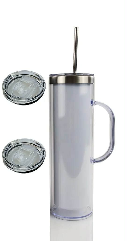 20OZ DOUBLE WALL STAINLESS STEEL /SNOW GLOBE WITH HANDLE CAN SUBLIMATE