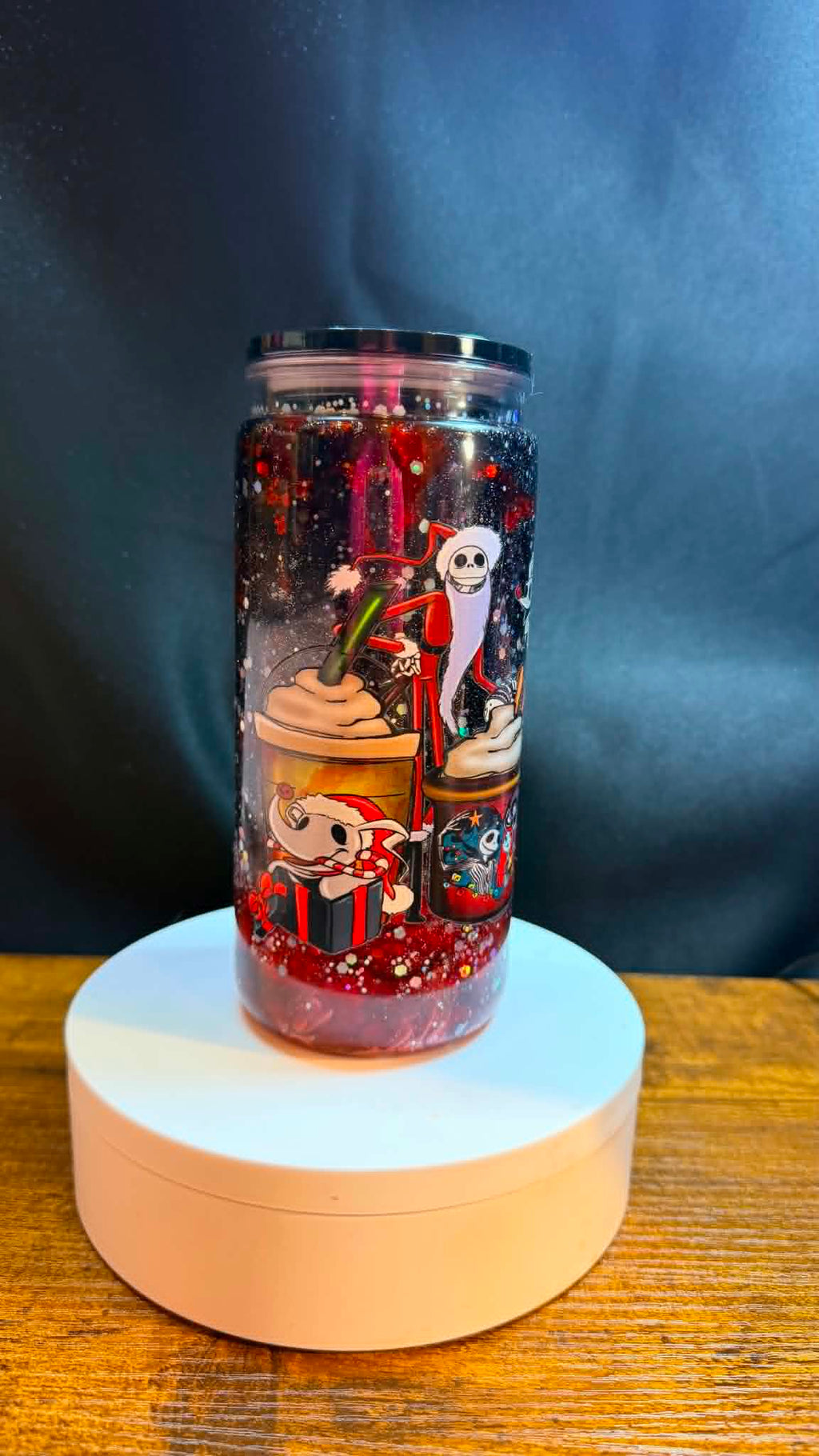 PRE-MADE 20OZ ACRYLIC SNOW GLOBE REG
