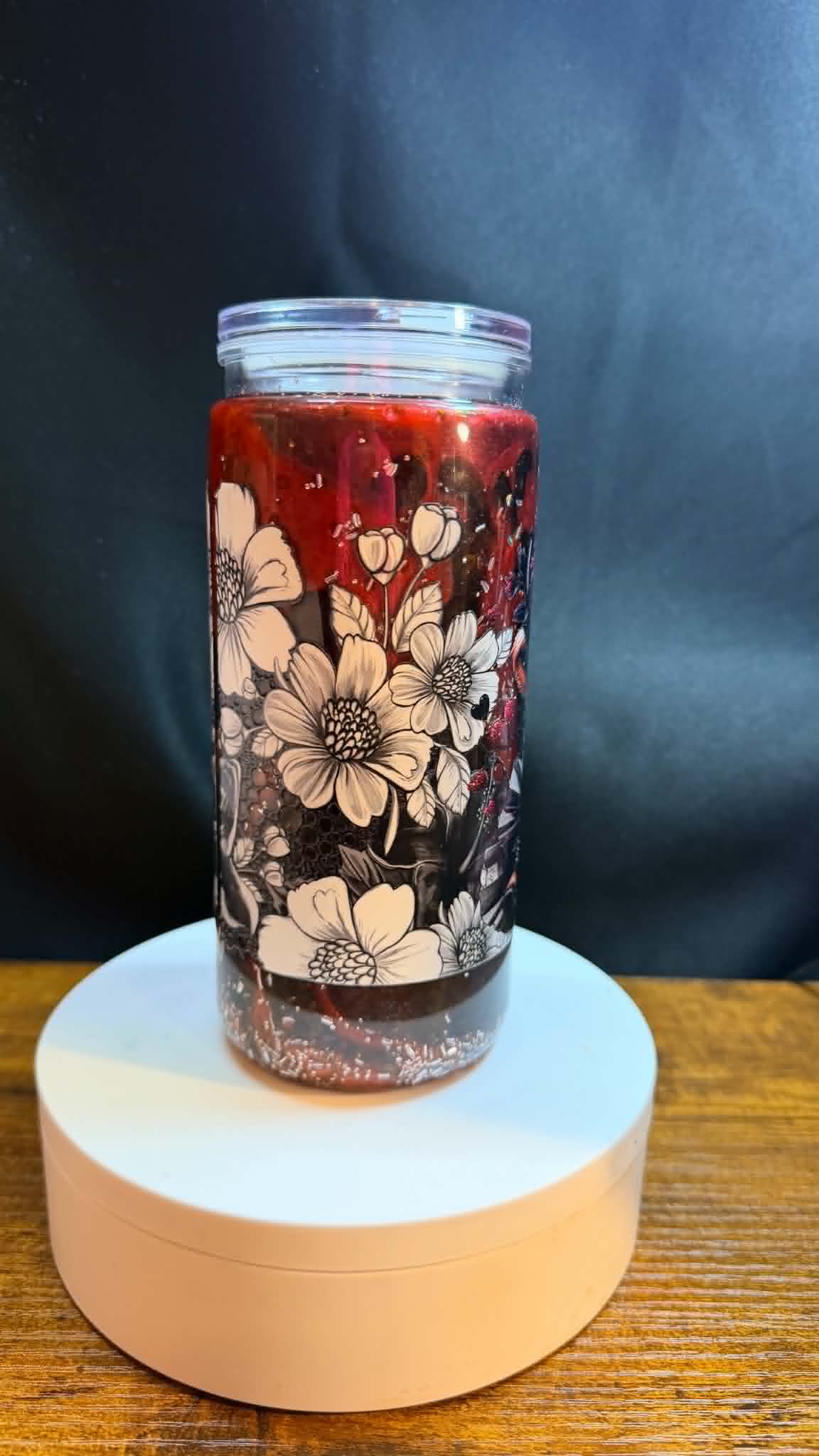 PRE-MADE 20OZ ACRYLIC SNOW GLOBE REG