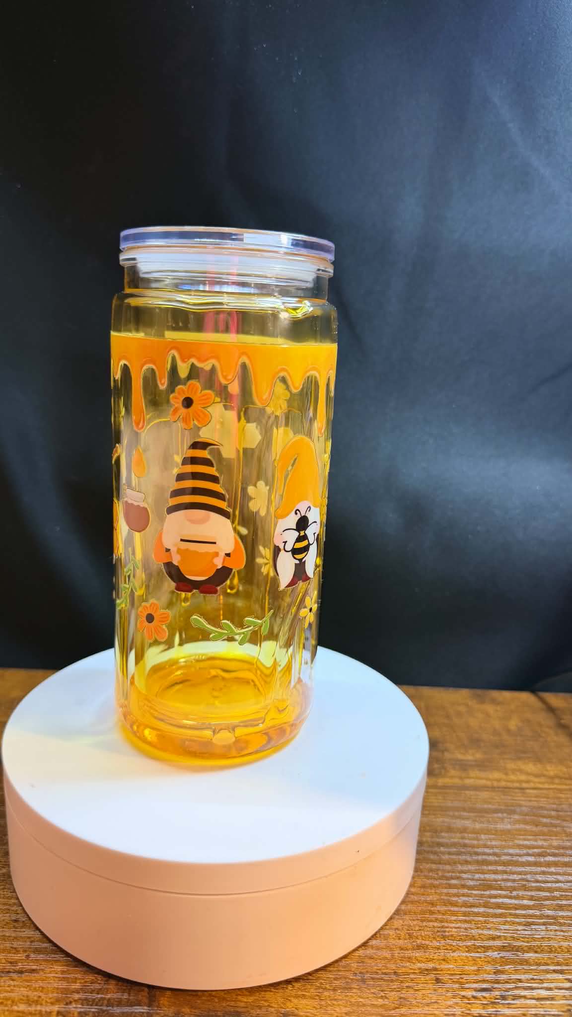 PRE-MADE 20OZ ACRYLIC SNOW GLOBE REG