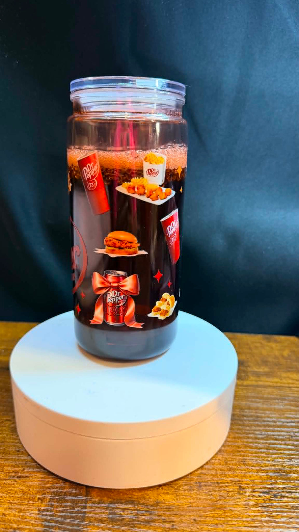PRE-MADE 20OZ ACRYLIC SNOW GLOBE REG