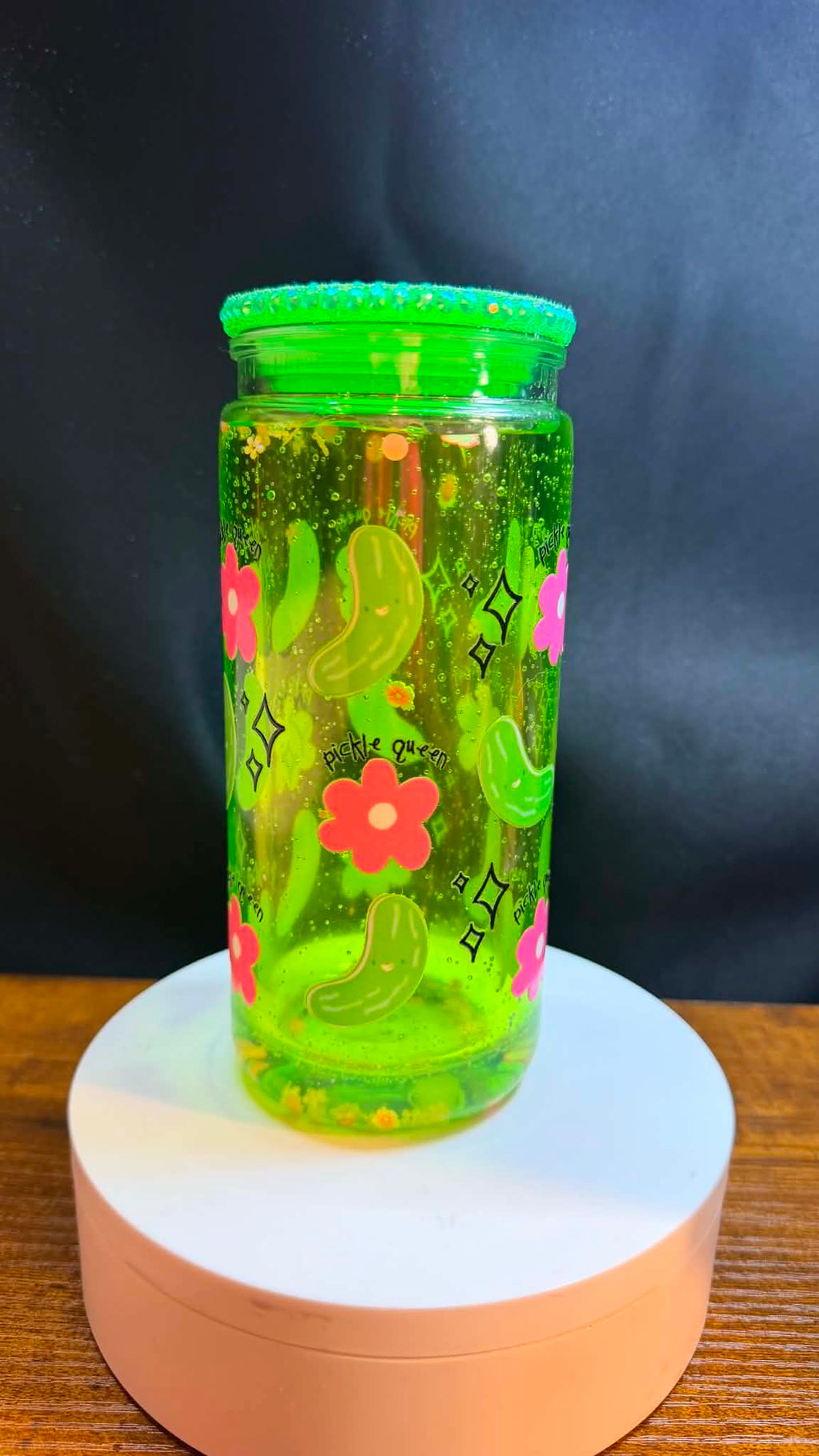 PRE-MADE 20OZ ACRYLIC SNOW GLOBE REG