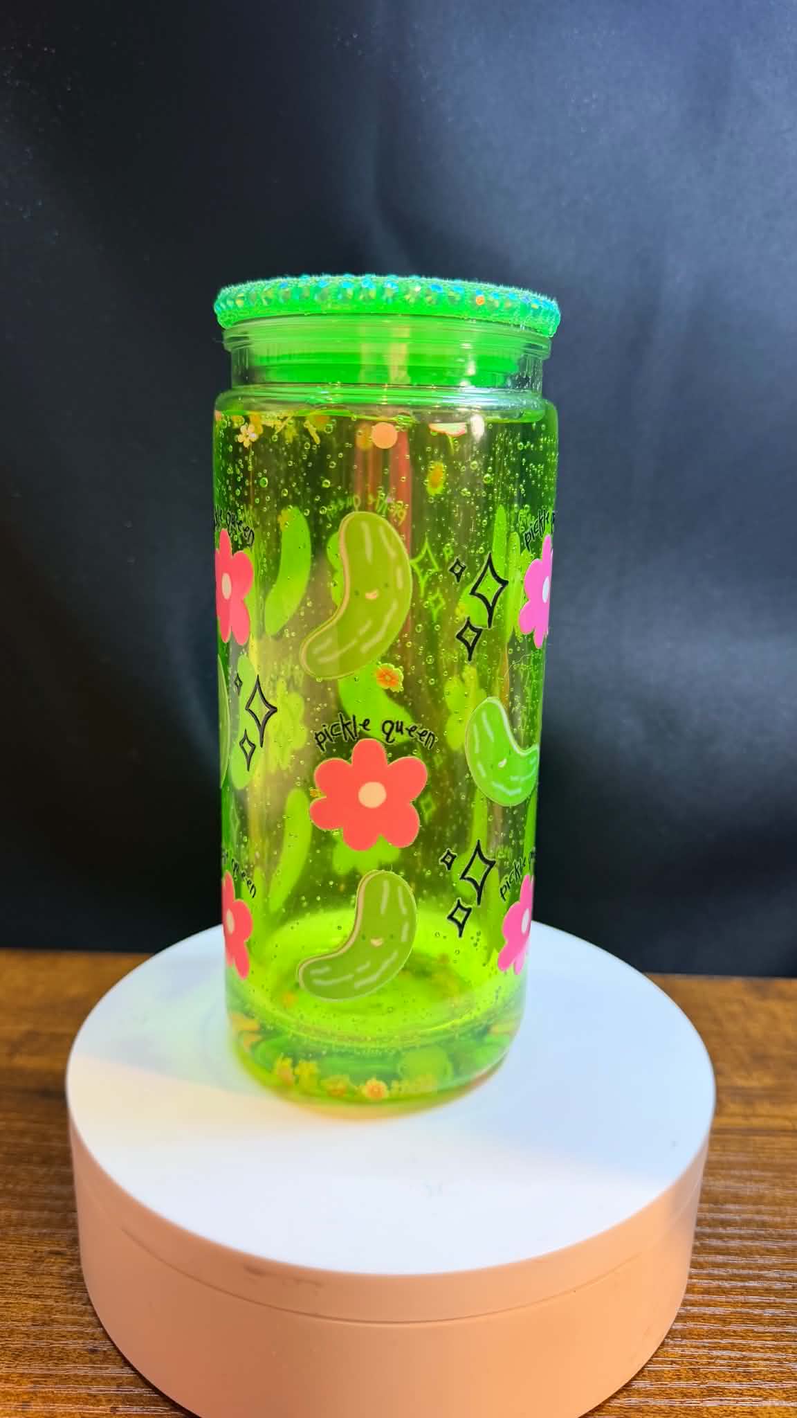 PRE-MADE 20OZ ACRYLIC SNOW GLOBE REG