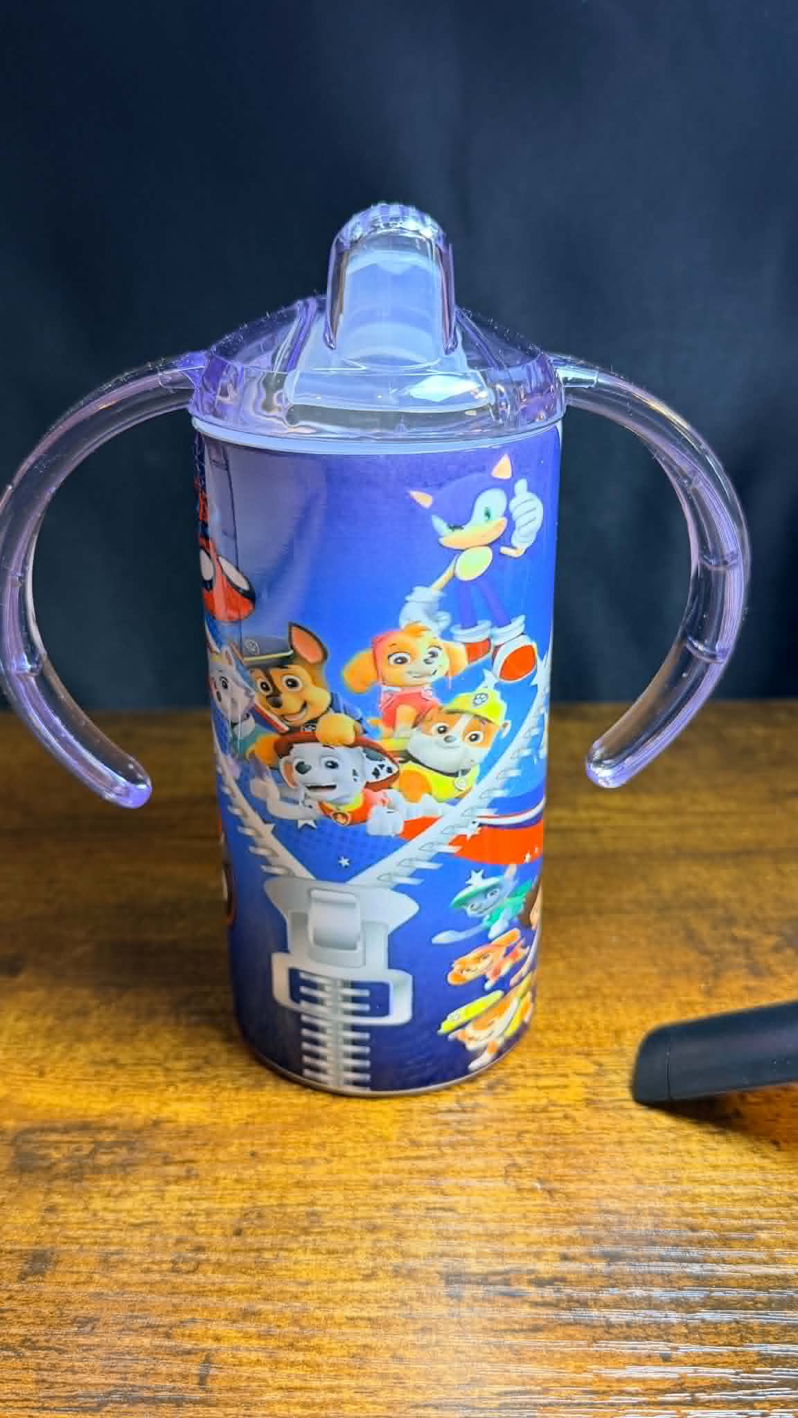 PRE-MADE 12oz KIDS 2 IN 1 DOUBLE WALL STAINLESS STEEL