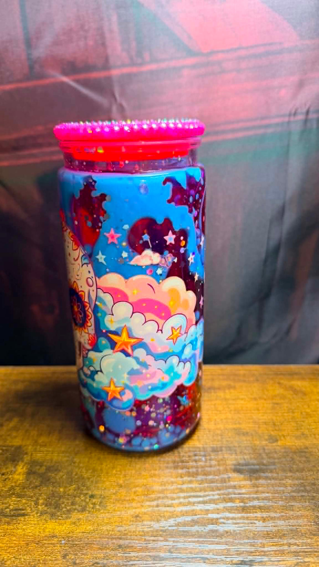 PRE-MADE 20OZ ACRYLIC SNOW GLOBE REG