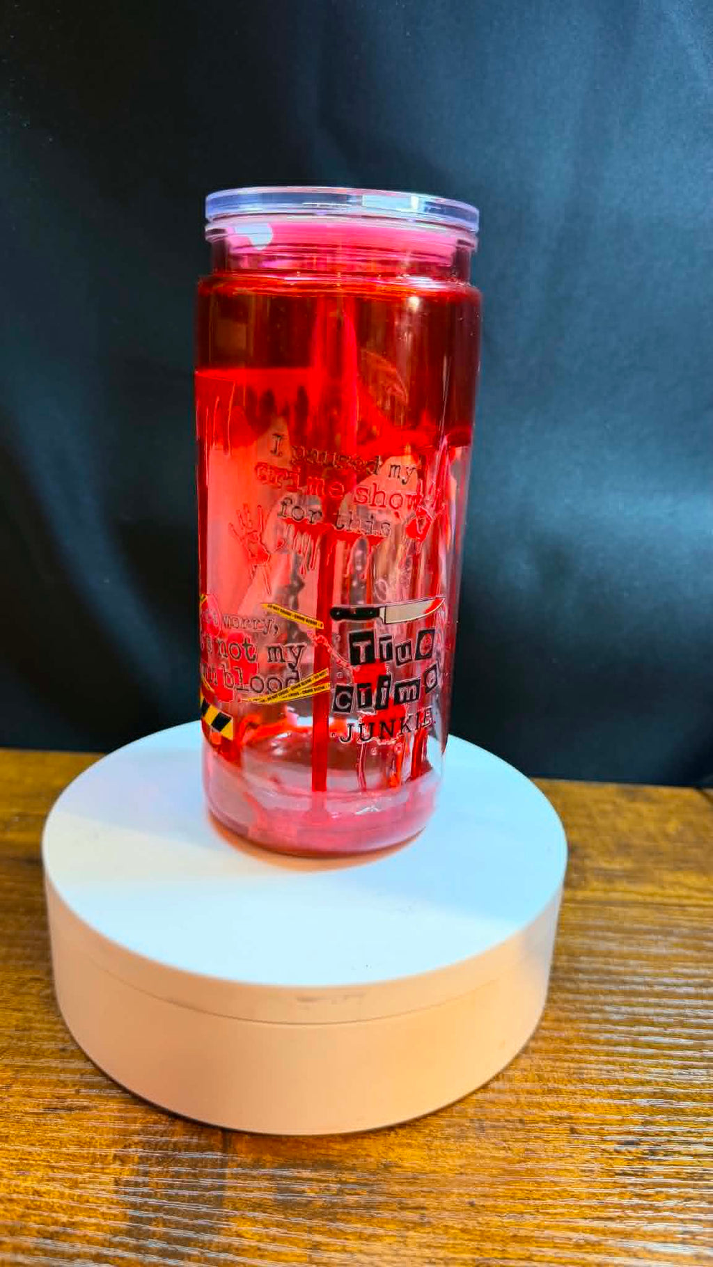 PRE-MADE 20OZ ACRYLIC SNOW GLOBE REG
