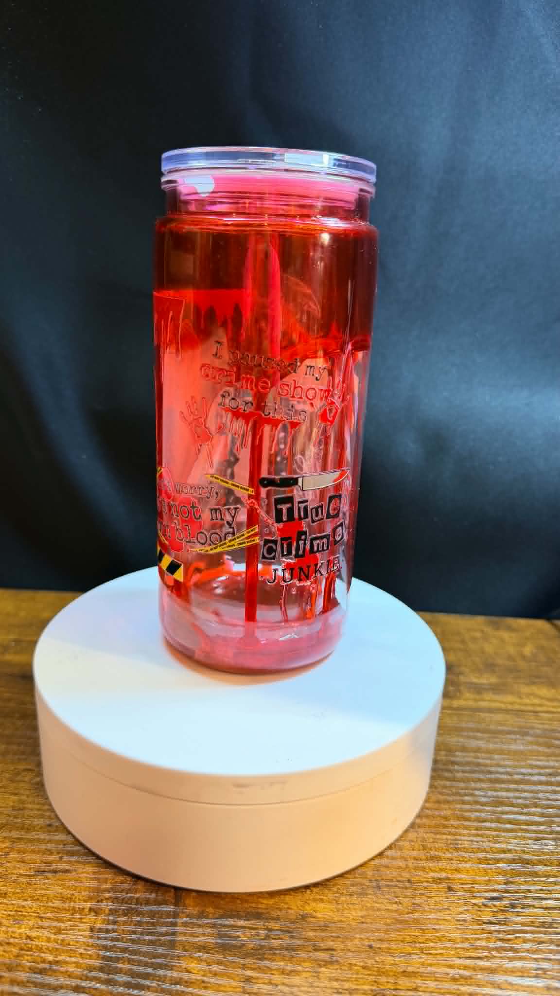 PRE-MADE 20OZ ACRYLIC SNOW GLOBE REG