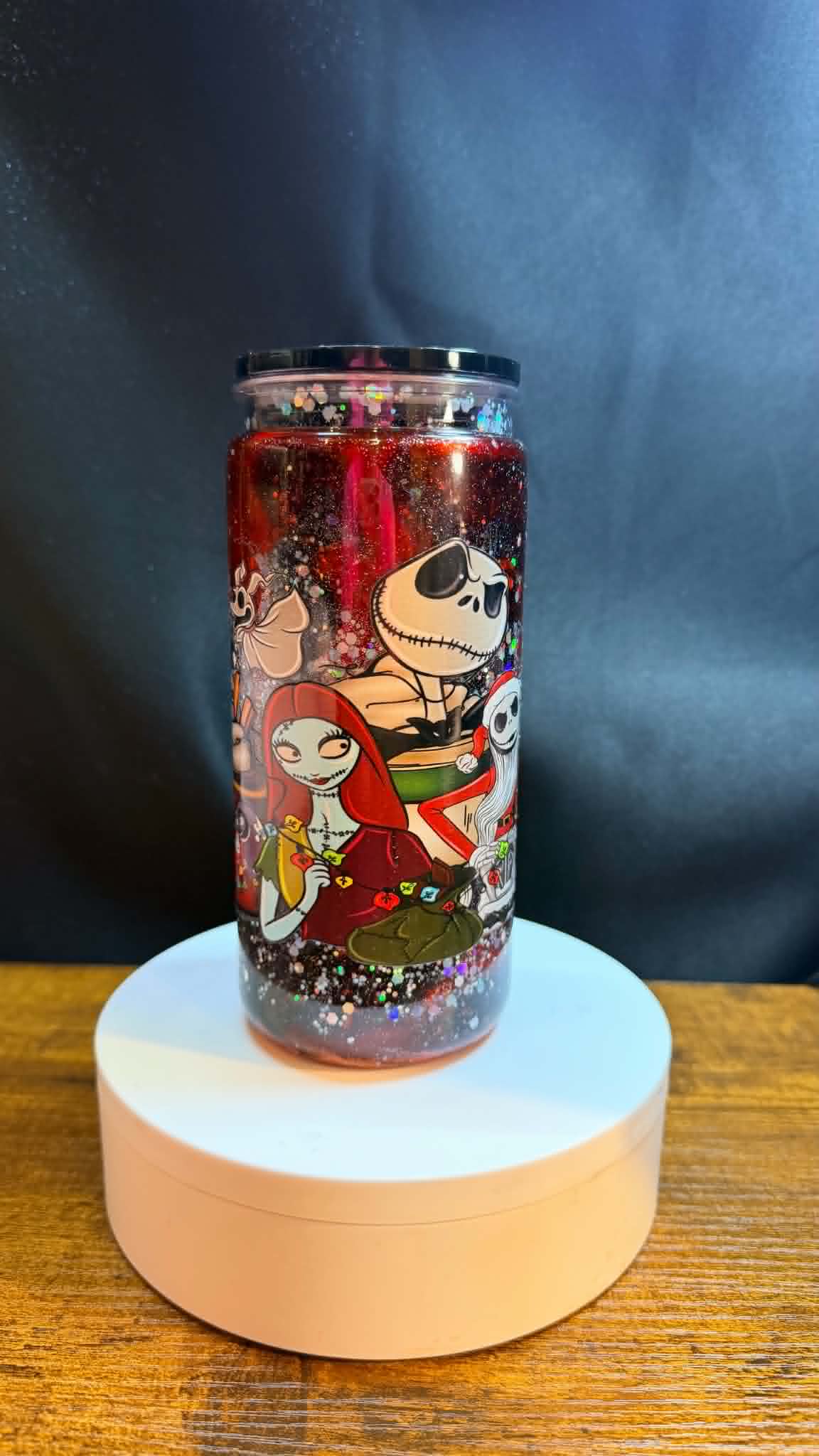 PRE-MADE 20OZ ACRYLIC SNOW GLOBE REG
