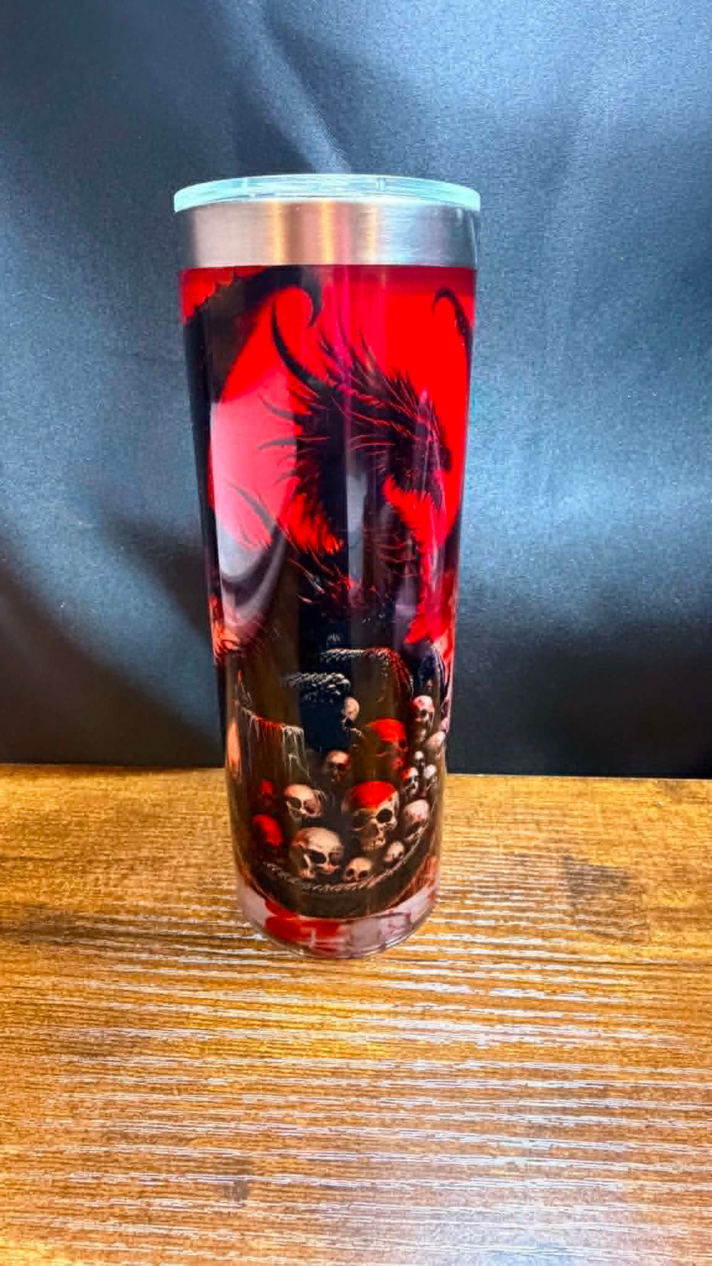 20OZ DOUBLE WALL SS SNOW GLOBE WITH HANDLE