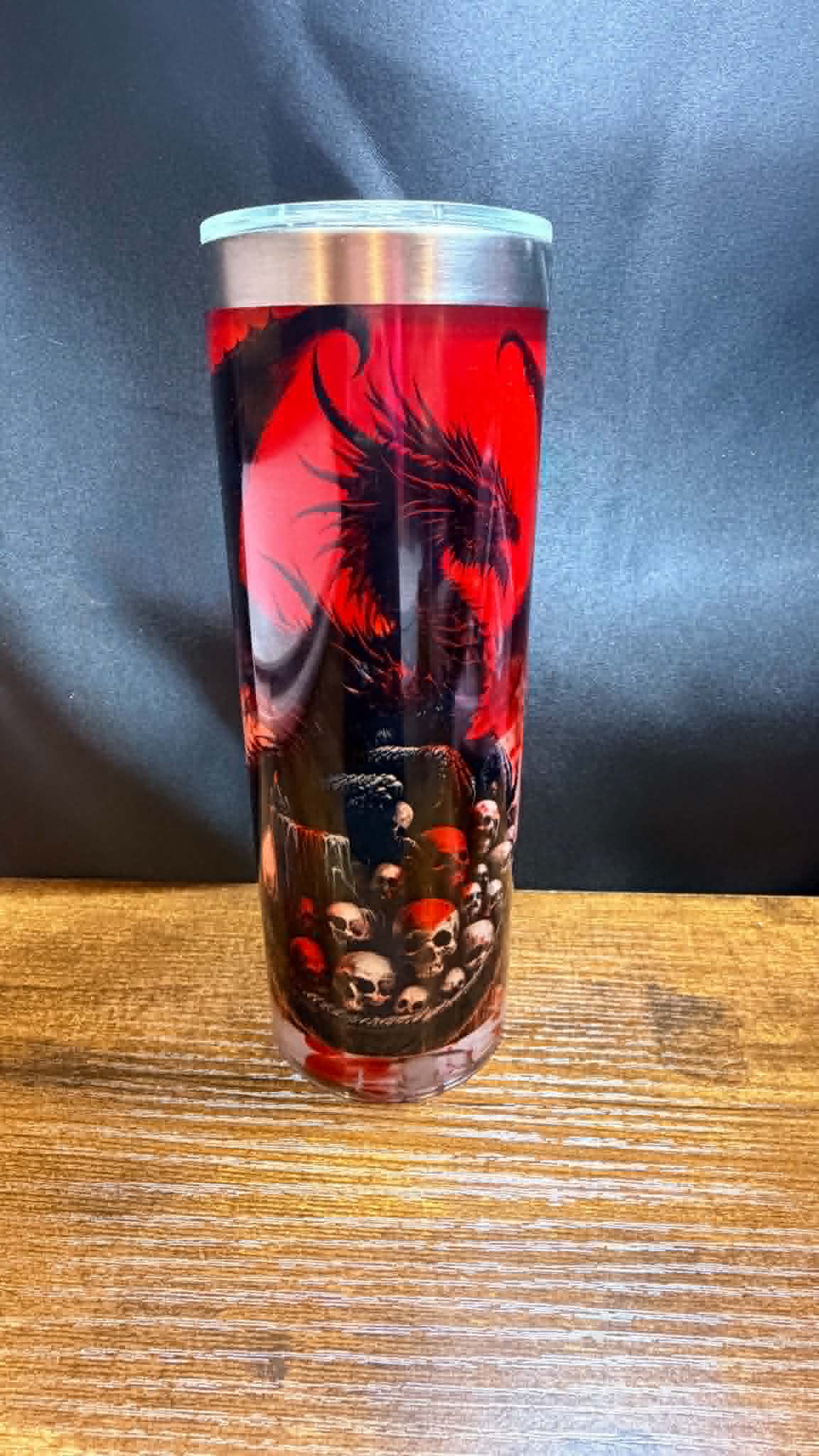 20OZ DOUBLE WALL SS SNOW GLOBE WITH HANDLE