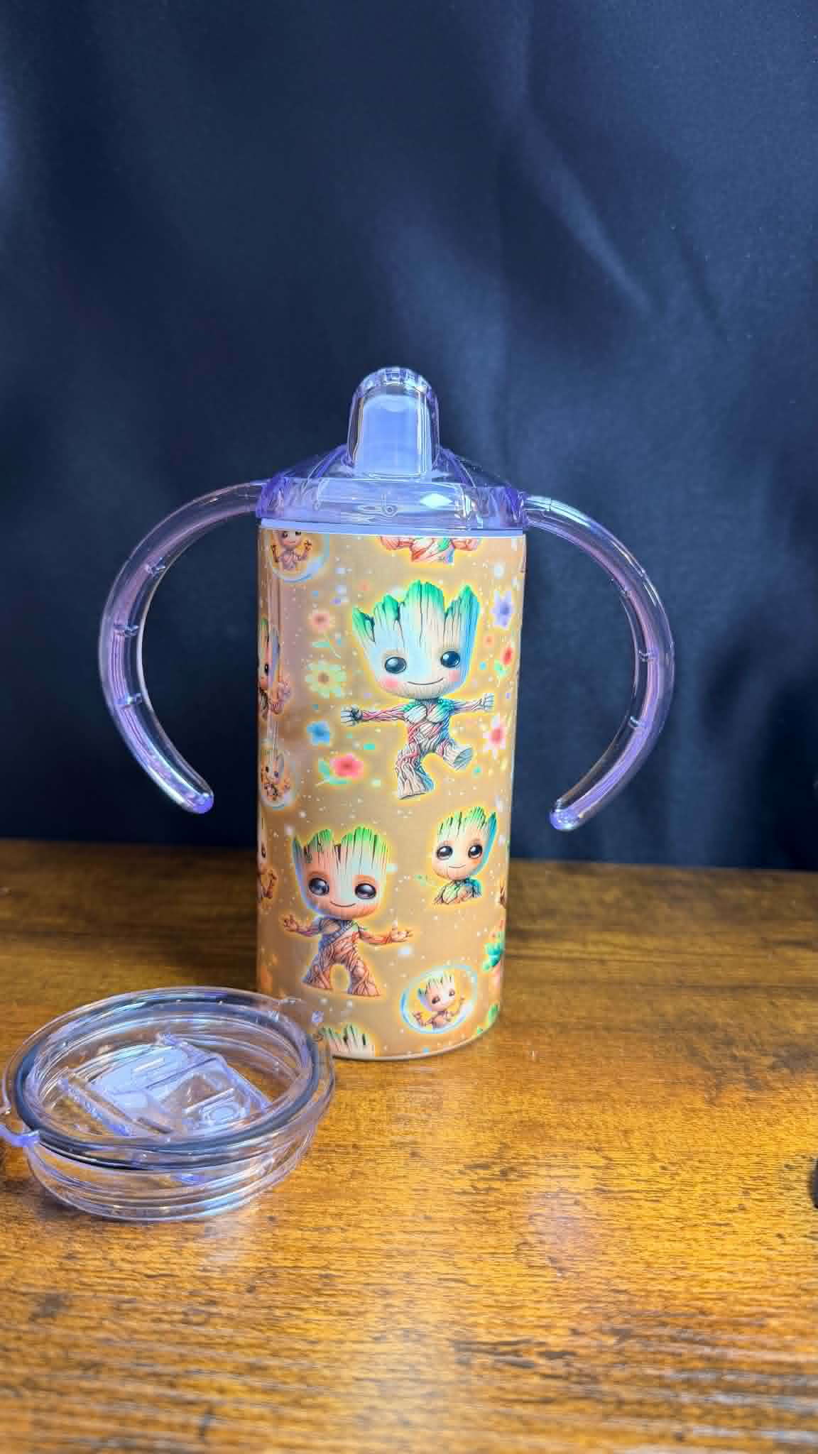 PRE-MADE 12oz KIDS 2 IN 1 DOUBLE WALL STAINLESS STEEL