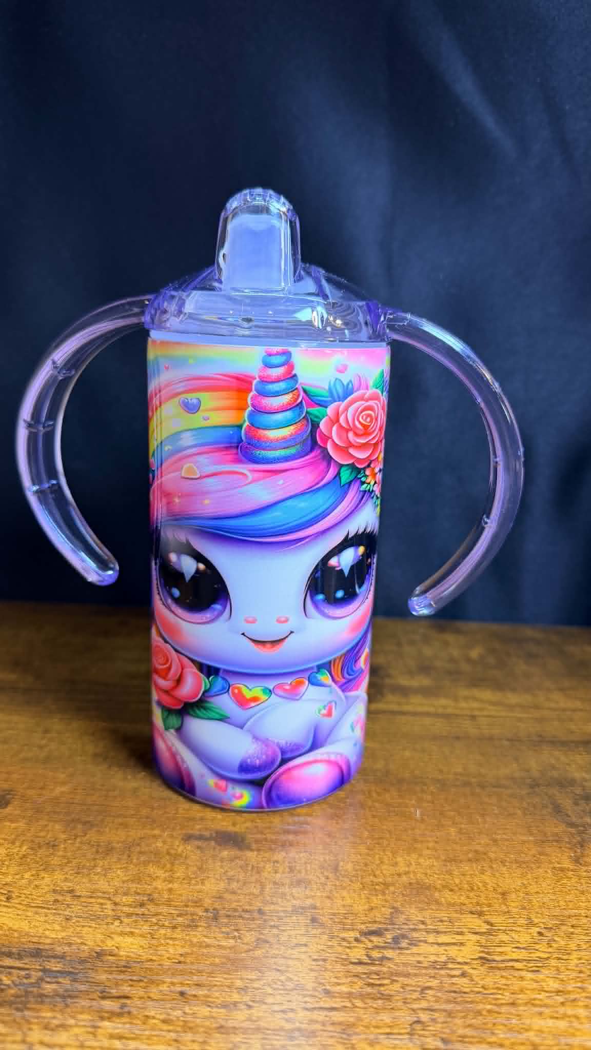 PRE-MADE 12oz KIDS 2 IN 1 DOUBLE WALL STAINLESS STEEL
