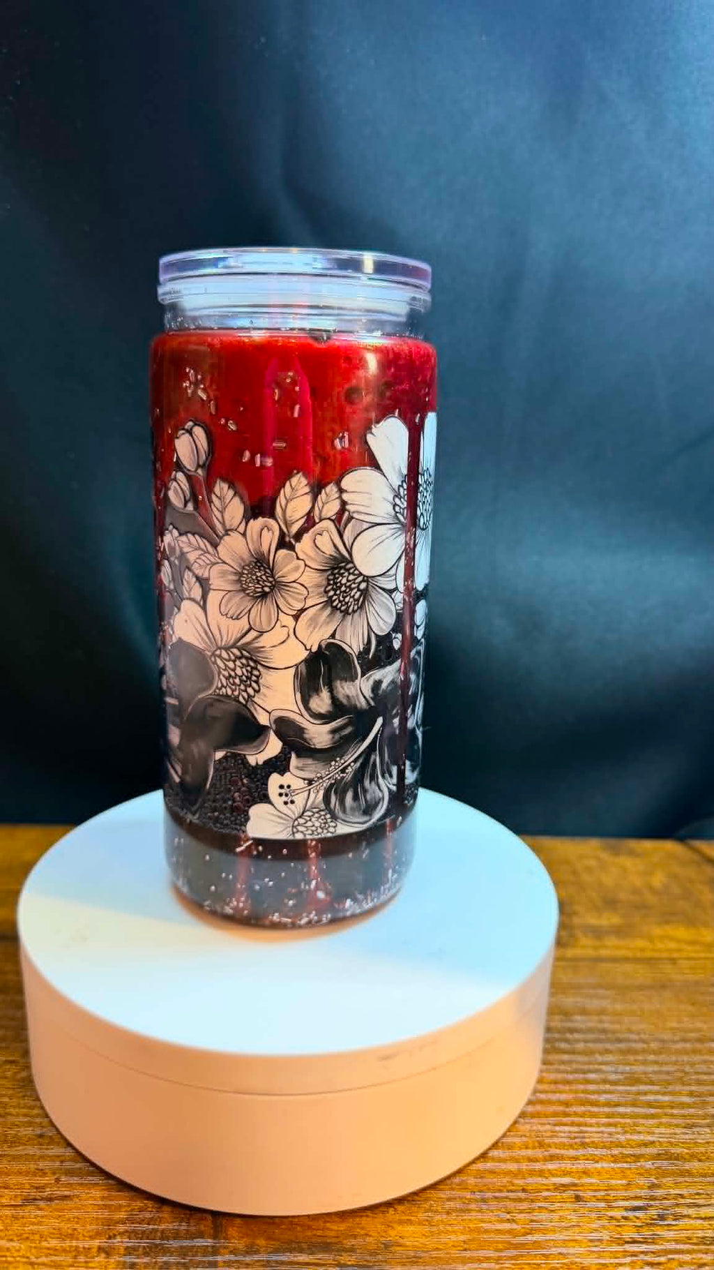 PRE-MADE 20OZ ACRYLIC SNOW GLOBE REG