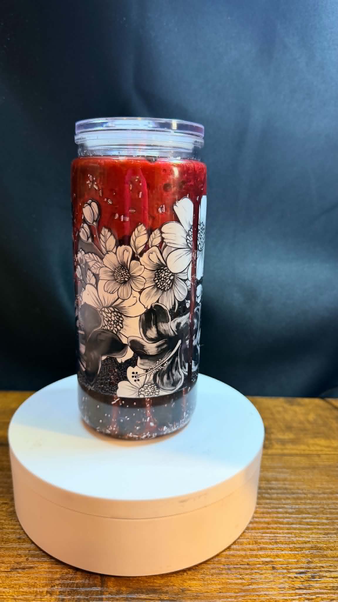 PRE-MADE 20OZ ACRYLIC SNOW GLOBE REG