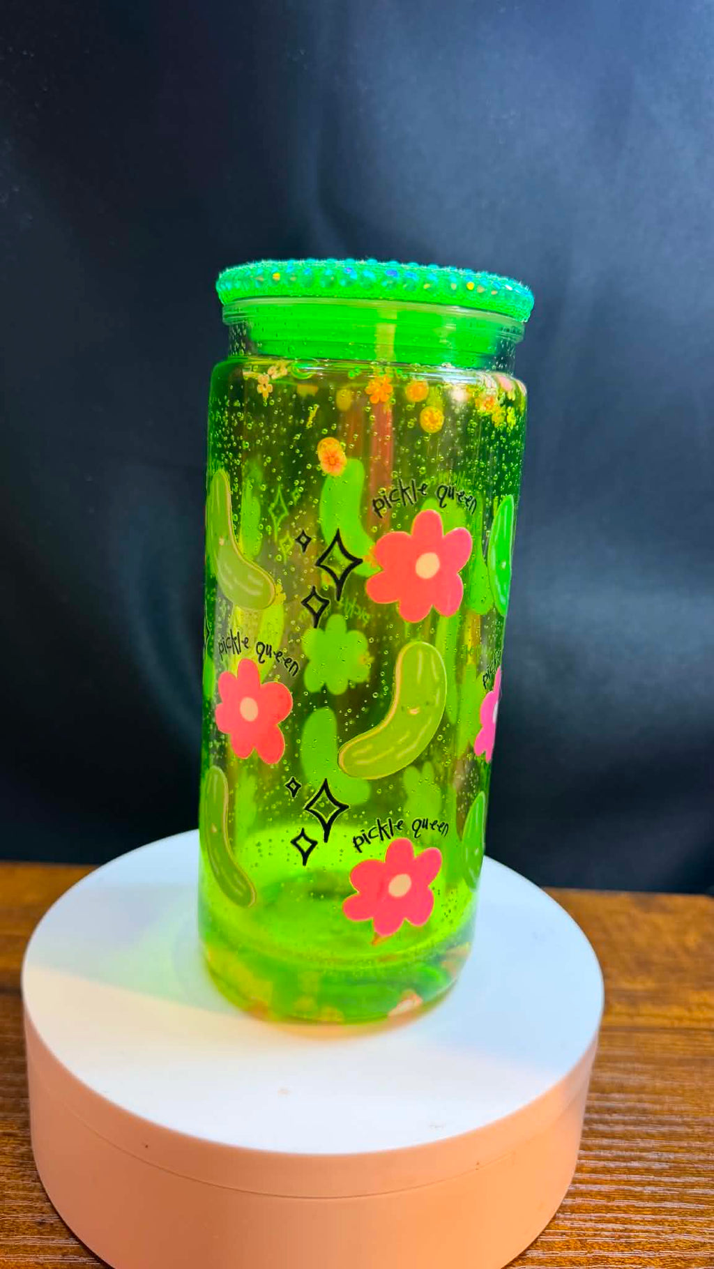 PRE-MADE 20OZ ACRYLIC SNOW GLOBE REG