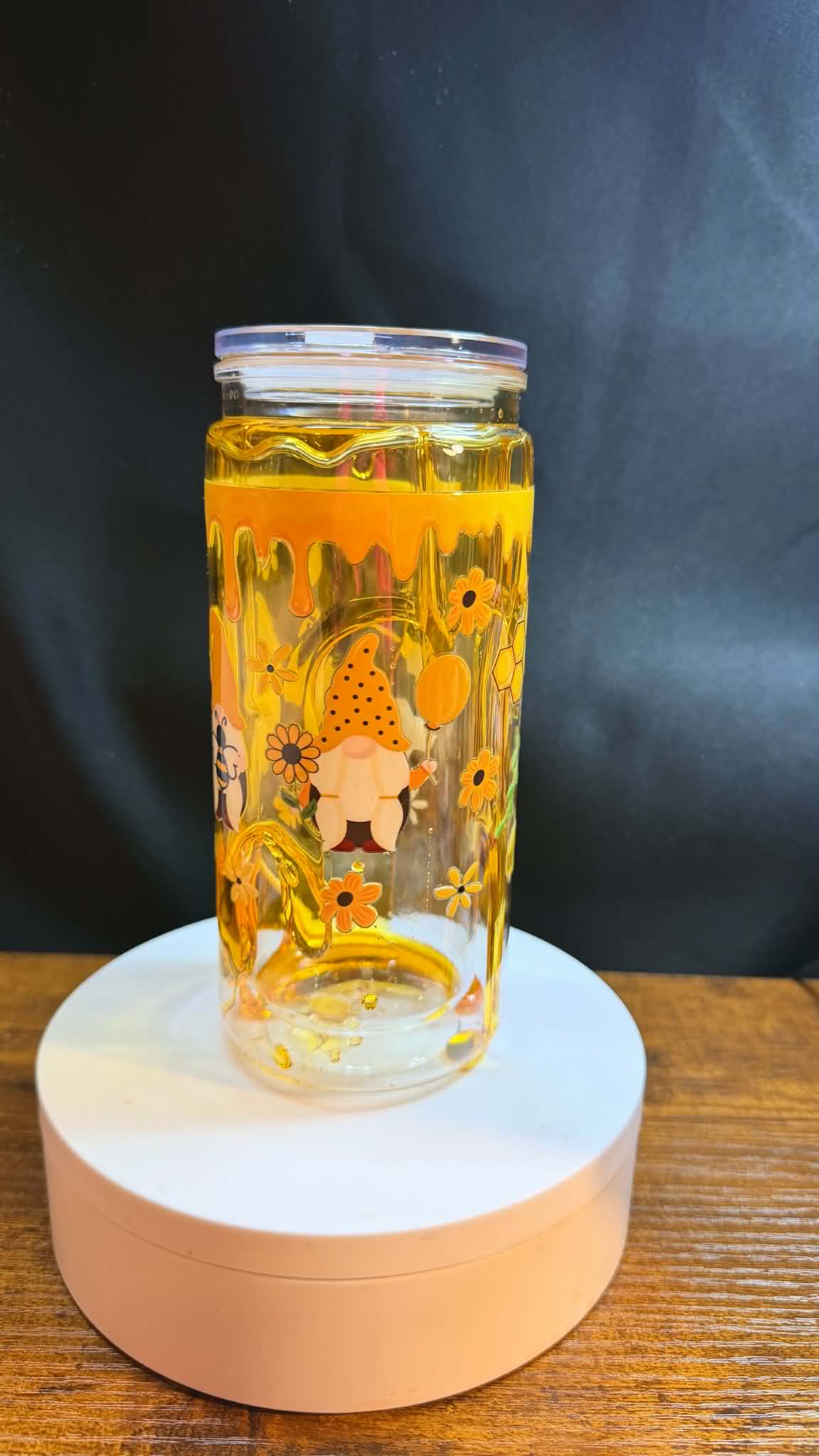 PRE-MADE 20OZ ACRYLIC SNOW GLOBE REG