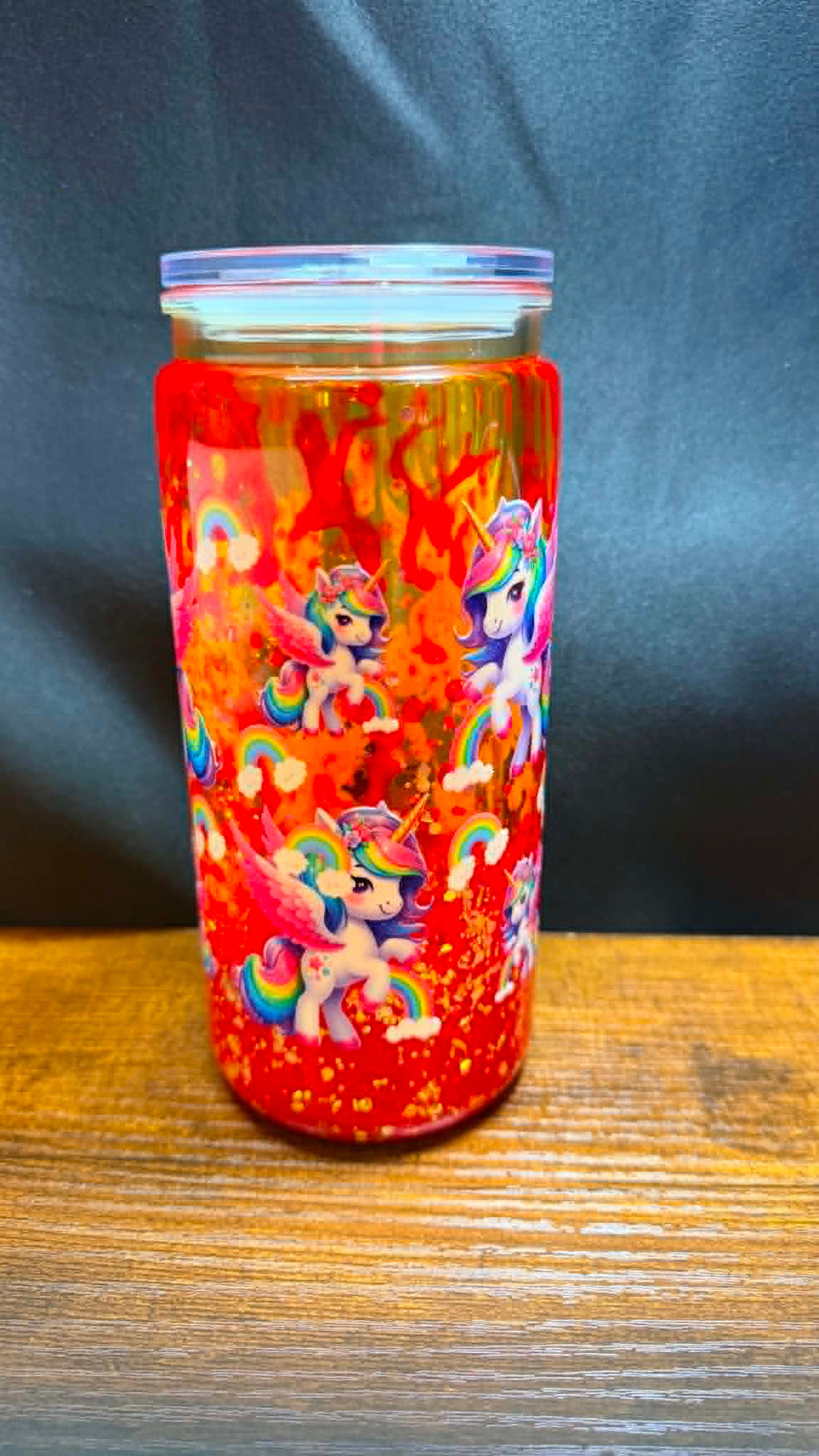 PRE-MADE 20OZ ACRYLIC SNOW GLOBE REG